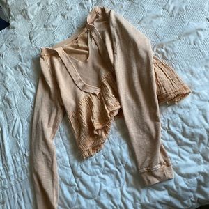 RARE Free People Sweet Jane Colorblocked Top